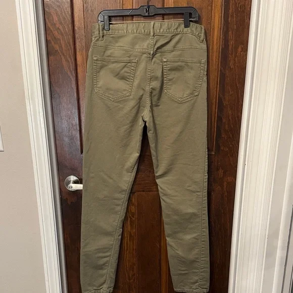 Quince Traveler 5 Pocket Men's Straight Leg Flat Front Khaki Chinos 32X34 - Picture 4 of 6